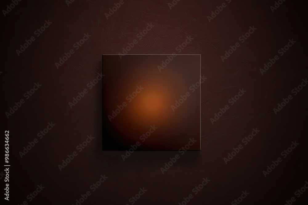 Poster chocolate gradient canvas with shining mahogany light on midnight texture background