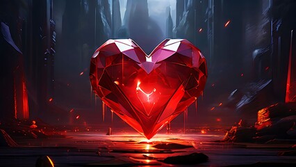 Crimson Heart in a World of Fire