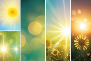 Refreshing Overlays and Uplifting Light Transitions with Cheerful Sunlight Effects and Illuminating Lens Flares