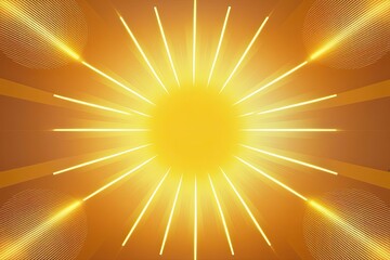 Obraz premium Vibrant Golden Sunray Overlays with Radiant Glow and Bright Beams