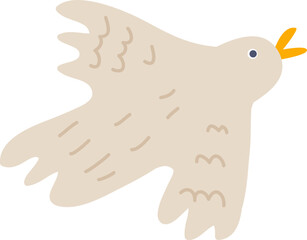 Handdrawn Flying Bird