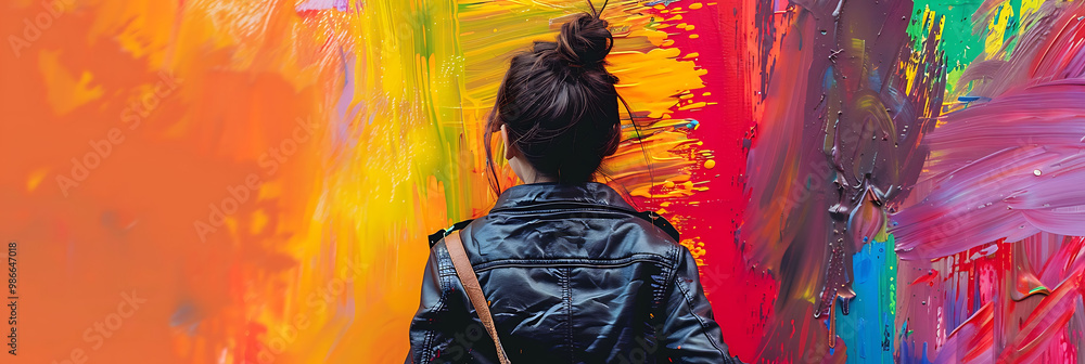 Poster augmented reality paint installation where realworld murals enhanced with digital layers of animated