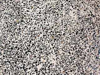 Chips stone marble texture top view background - Granite and white marble terrazzo pattern