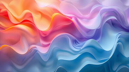 Fototapeta premium A colorful wave with blue and pink colors