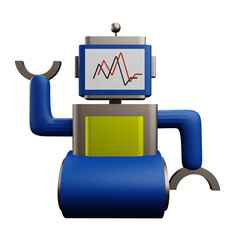 robot  3 D Illustration