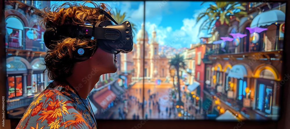 Poster interactive ar visuals allow viewers to step into famous paintings blending augmented reality and hi