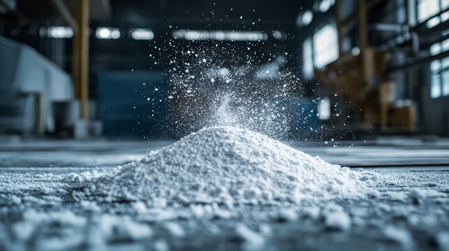 Xanthan Gum. on the table. concept of chemical substances