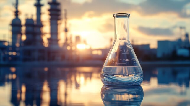 Laboratory Methanol with Plant Background