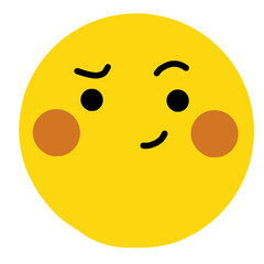 emoticon face expression isolated elements