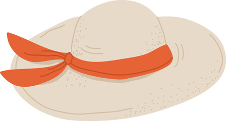 Handdrawn Woman Summer Hat