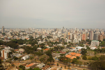 Obraz premium panoramic view of Curitiba cityscape, Brazil. the green city