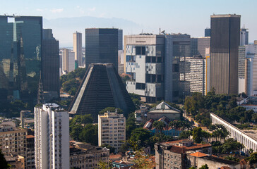 Rio de Janeiro, Brazil, May 4th 2024. The Metropolitan Cathedral of Saint Sebastian surrounded by...