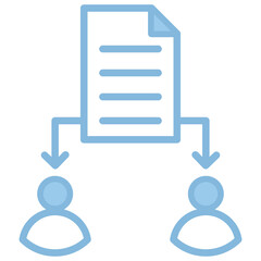 Delegate icon with line color style