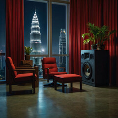interior, room, modern interior, living room, bedroom
