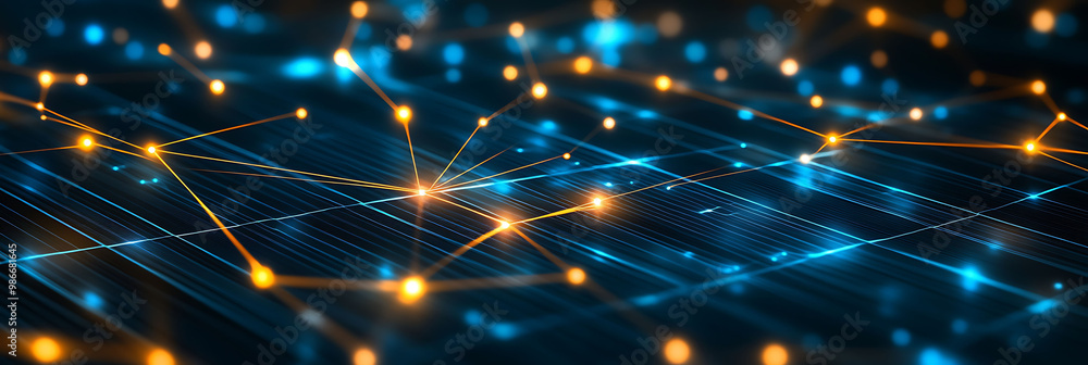 Poster abstract visualization of ai solar energy optimization within renewable energy where artificial inte