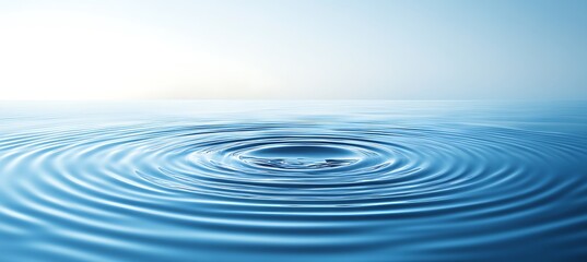 A cool, abstract water ripple pattern with a central area for text