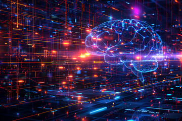 Obraz premium Ai dynamic pricing in ecommerce depicted in an abstract design where artificial intelligence adjusts prices in realtime based on demand competition and customer behavior