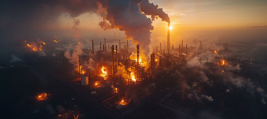 Fototapeta premium Ai environmental risk assessment where artificial intelligence predicts the impact of industrial activities natural disasters and climate change on ecosystems guiding risk mitigation strategies