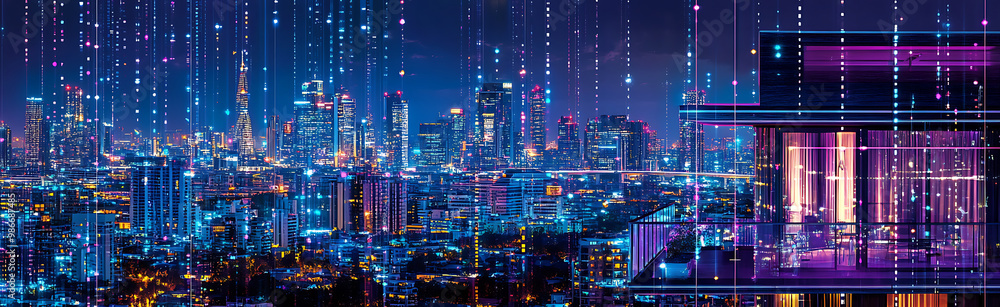 Poster ai home automation solutions in consumer electronics where artificial intelligence integrates lighti