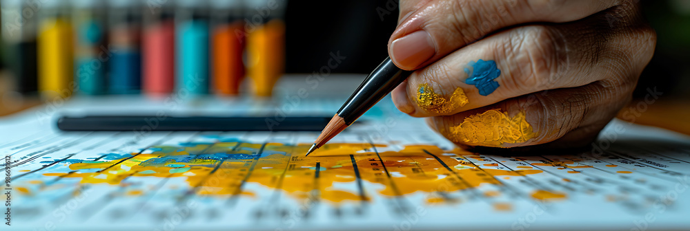 Poster ai tax optimization within financial planning and advisory where artificial intelligence analyzes ta