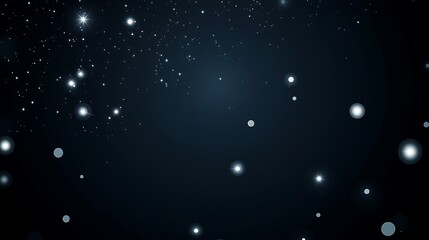 Obraz premium Abstract background of white dots on a dark blue background.