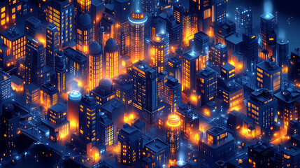 Obraz premium Ai city services optimization where artificial intelligence enhances efficiency of public services like waste management transportation energy distribution improving the quality of life for residents