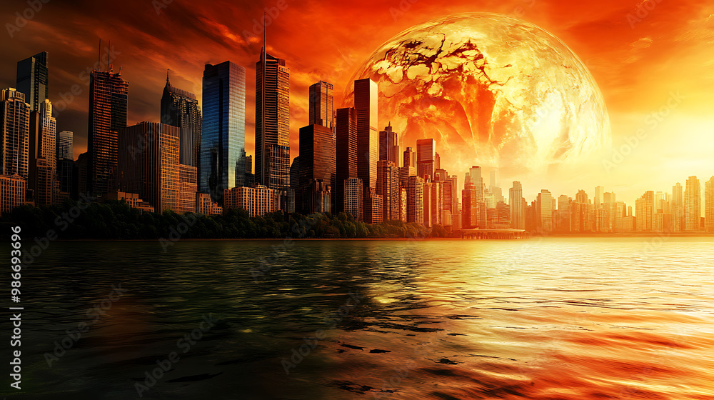 Poster ai climate change mitigation where artificial intelligence models the impact of various strategies o