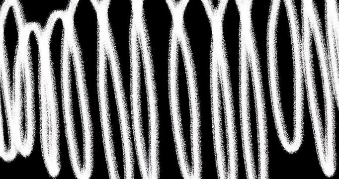 Pack of animated hand-drawn scribble elements. Doodle-style marker strokes and frame icons with white highlight effects. Looping animation for seamless use.