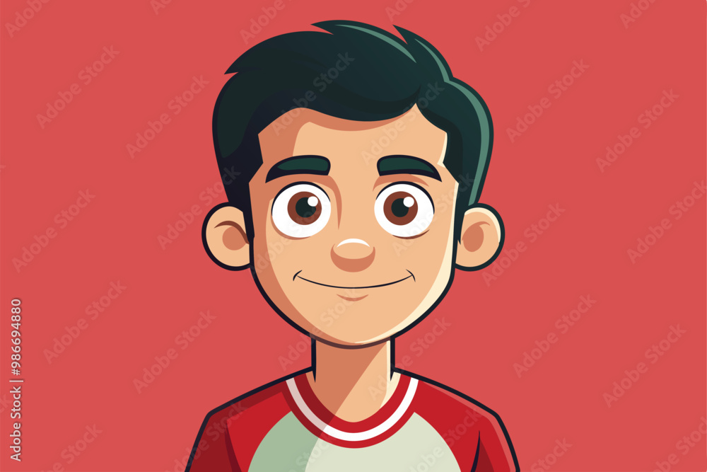 Poster a vibrant cartoon character with expressive features, ideal for first-class customization projects, 