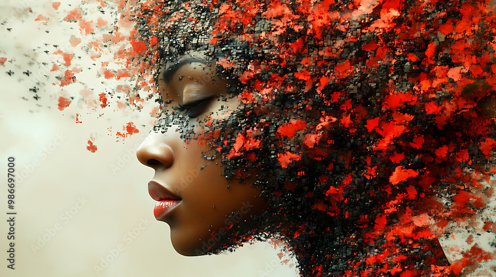 Poster ai digital art creation within arts and culture where artificial intelligence collaborates with arti