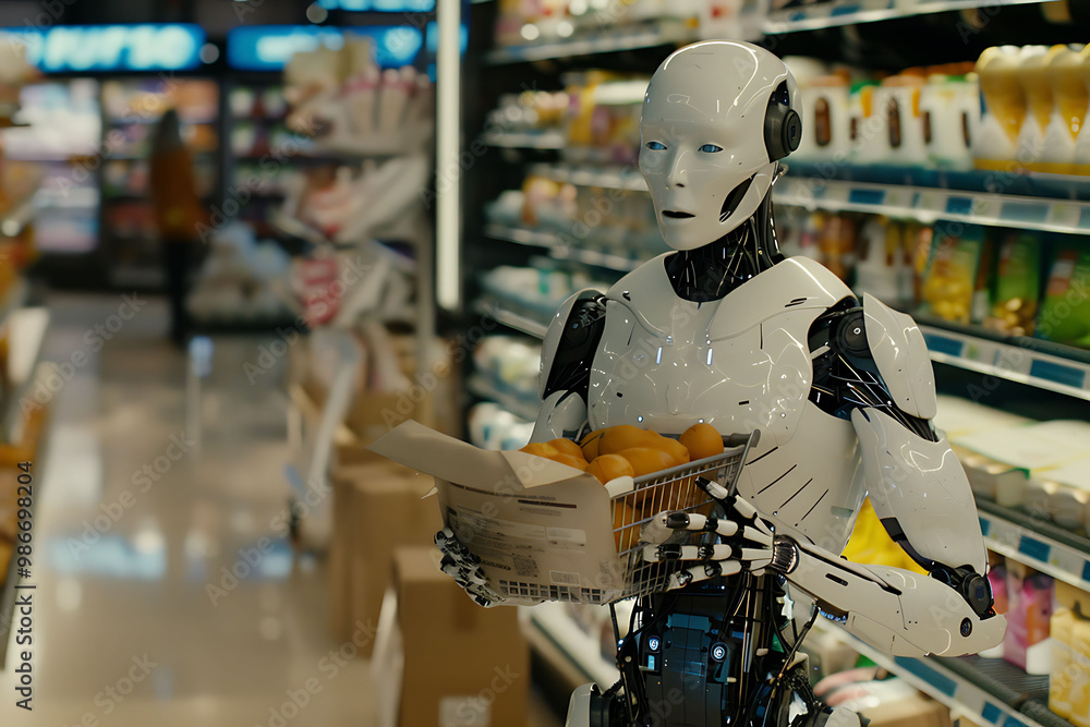 Poster ai ecommerce logistics where artificial intelligence optimizes delivery routes reduces shipping time