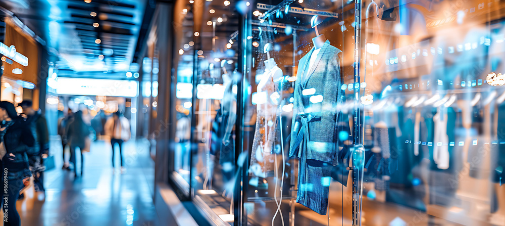 Poster ai fashion data analytics where artificial intelligence analyzes consumer preferences sales data and