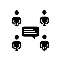 social group concept line icon. Simple element illustration.social group concept outline symbol design.