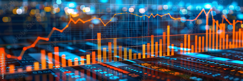 Poster ai predictive analytics within financial planning and advisory where artificial intelligence forecas