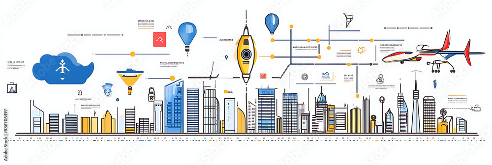 Poster ai public safety planning visualized in an infographic illustrating how artificial intelligence fore