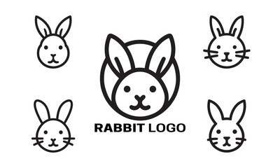 set of easter rabbits