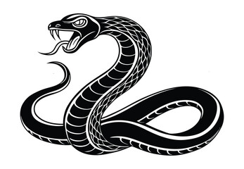 Snake silhouette vector