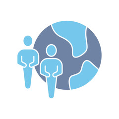 diversity concept line icon. Simple element illustration. diversity concept outline symbol design.