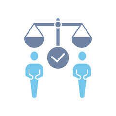 human right concept line icon. Simple element illustration.human right concept outline symbol design.