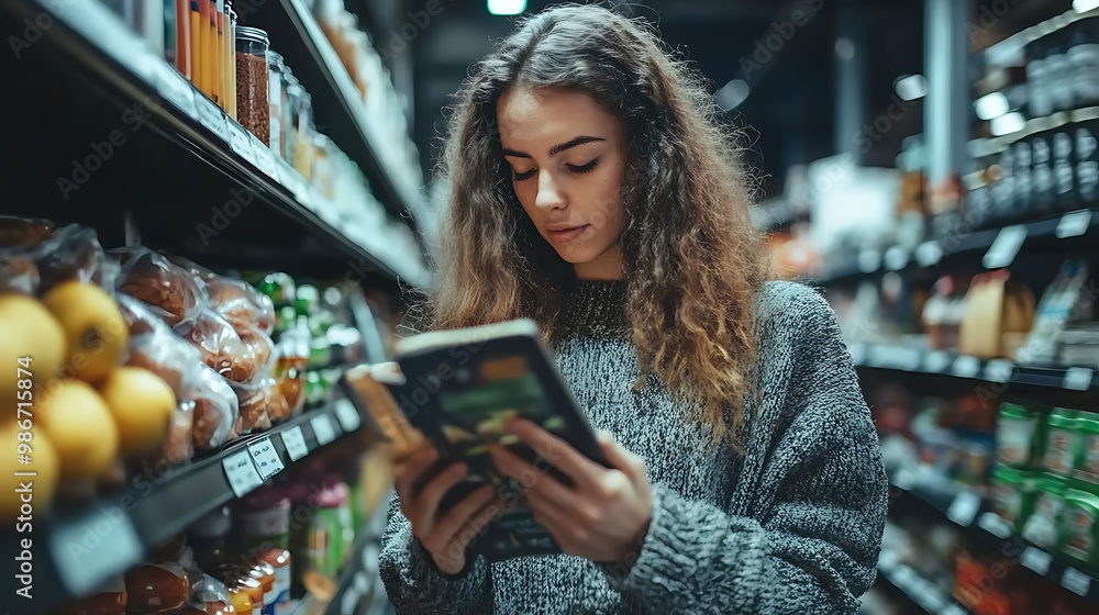 Poster ai driven consumer preferences food and beverage where artificial intelligence analyzes customer dat