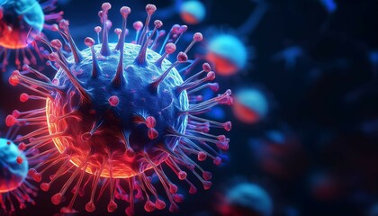 3d rendered illustration of a virus