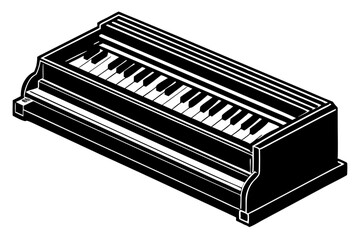  Harmonium beautiful vector illustration