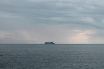 ship in the sea