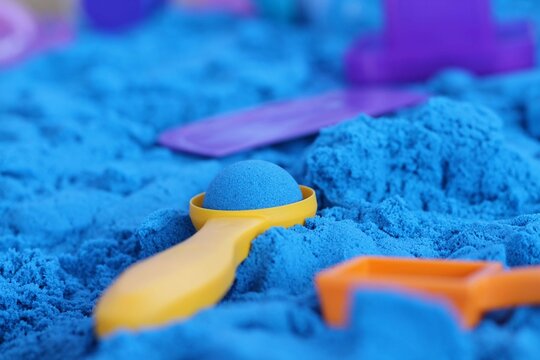Kinetic sand and toys
