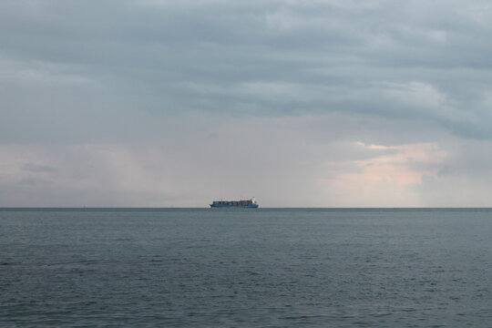 ship in the sea
