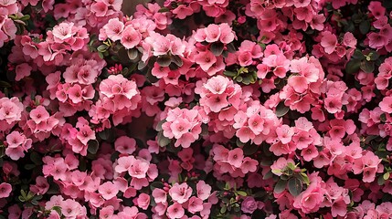 Fototapeta premium A vibrant display of pink flowers creating a lush, colorful floral arrangement.