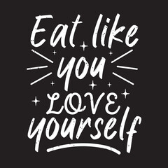 Fitness motivation quote lettering design