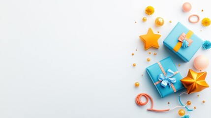 Clean and modern Cyber Friday deal banner showcasing tech products with sparkling discount tags, presented on a simple white background for a fresh and vibrant look. --chaos 10