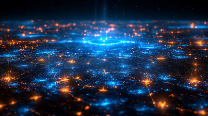 Obraz premium Aipowered future of smart policing visualized an infographic illustrating how artificial intelligence predicts crime patterns and supports law enforcement in proactive crime prevention