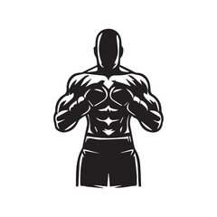 Fototapeta premium Creative Set Of Illustration Boxing Logo Design